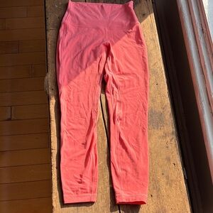 Lululemon Coral/Peach coloured Leggings